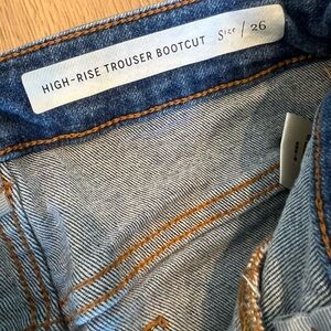 Pilcro by Anthropologie High-Rise Trouser Bootcut Jeans